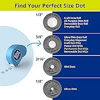 Vista 5 de Glue Dots Juego de dispensador Dot N' Go de 6 quilates, 200 puntos permanentes (0.375 pulgadas) cada uno (11346)