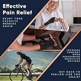 Copper Compression Arthritis Gloves | Fingerless Arthritis Carpal Tunnel Pain Relief for Men & Women | Hand Support Wrist Brace for Neuropathy, Rheumatoid, Tendonitis, Swelling, Crocheting, Typing Pink L