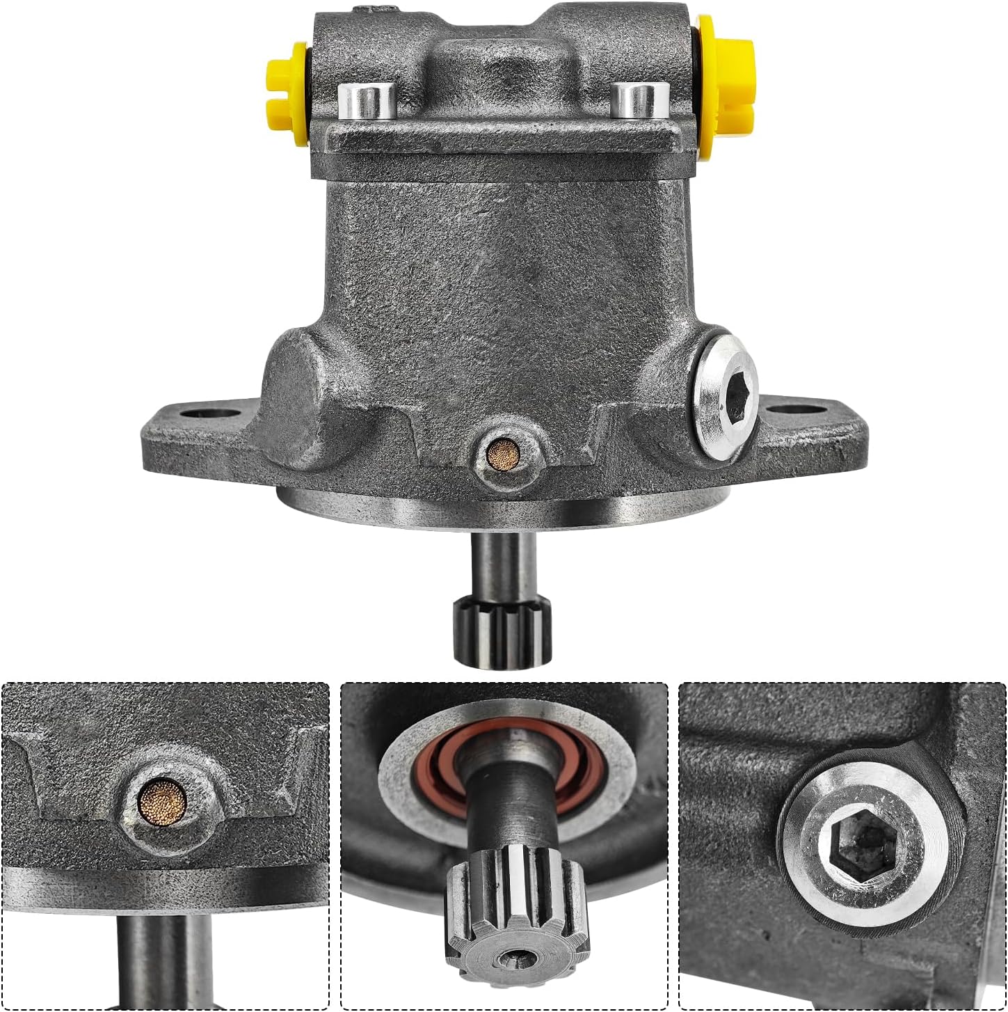 3848611 Fuel Transfer Pump Compatible with Caterpillar CAT 3406E C-15 C-16 C-18 C13 C15 Engine Fit for Motor Grader 16M3 Wheel-Type Loader 966H Challenger MT835 and Others Replaces 384-8611 CA3848611