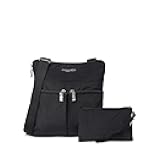 Horizon Crossbody Bags for Women 10x10.5 Lightweight Water-Resistant Nylon RFID Purse Handbag w/Wristlet Included