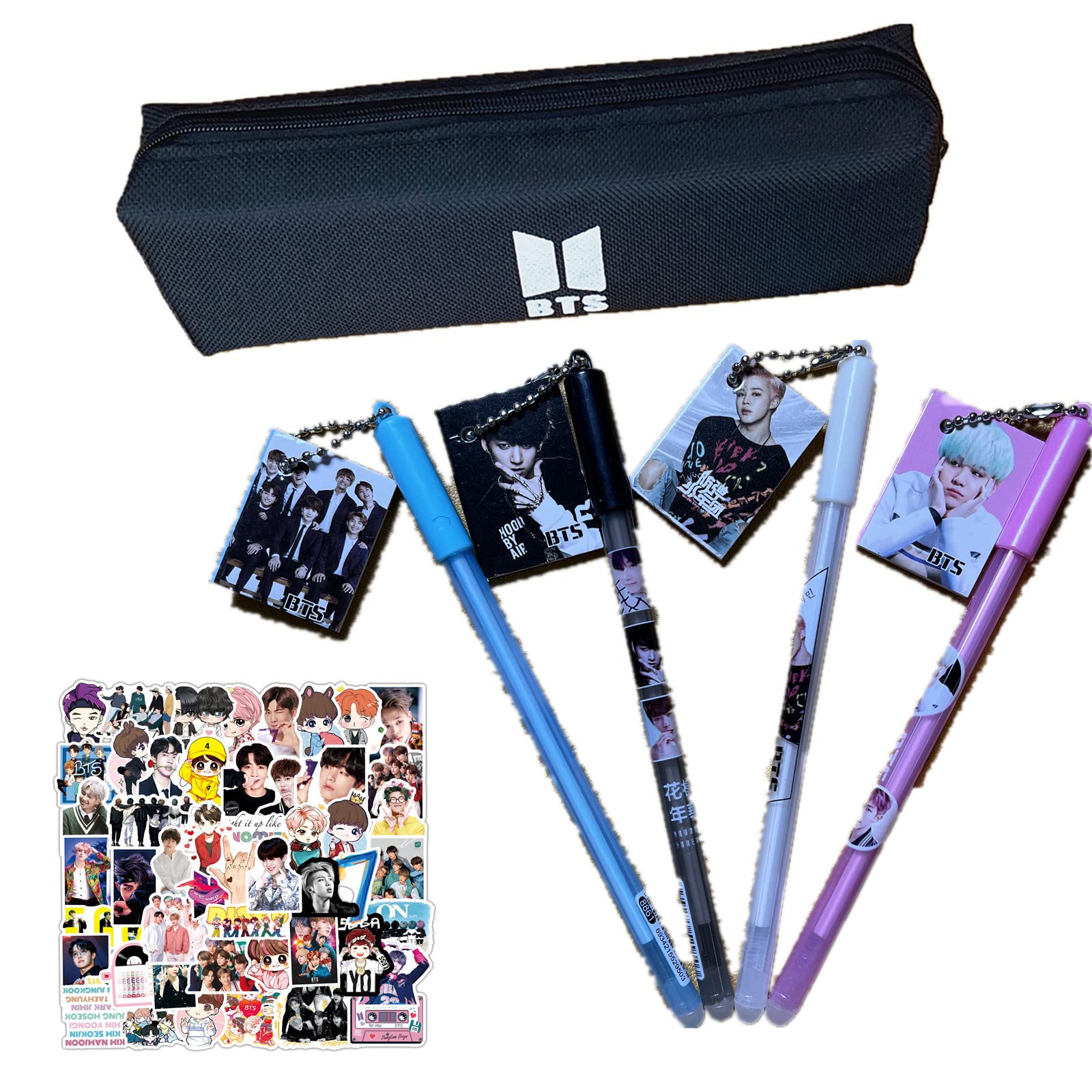 Sponsored Ad – XHBTS Bangtan Boys Set for Fans 1 Pencil Case 4 Pen 10 Stickers Support Army(Book)