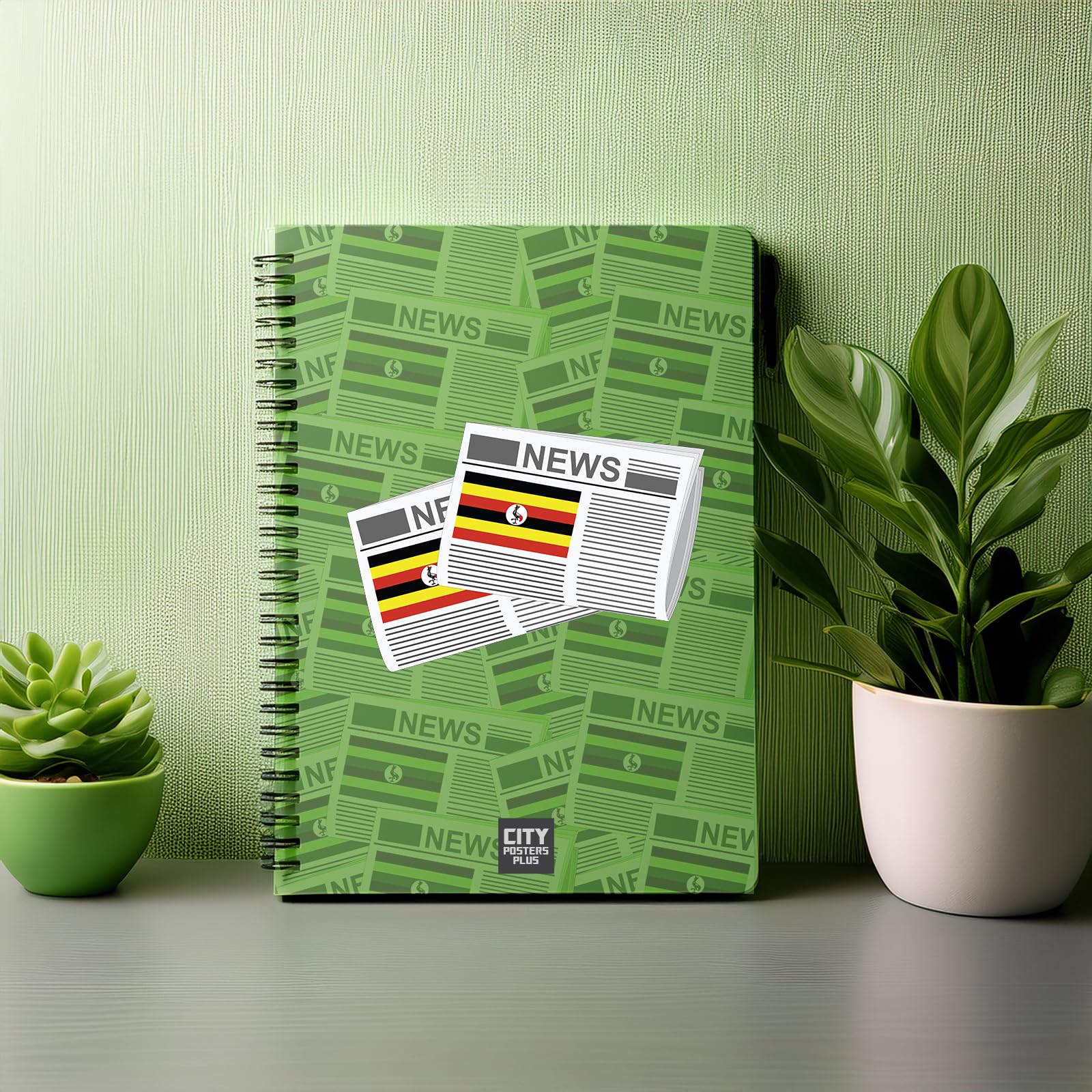 Carnet Ouganda journaux A5 lot de 20 bloc-notes lignés écriture