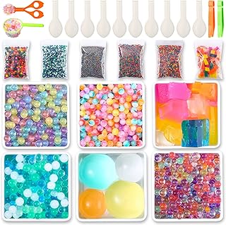 MAGICLUB 50000 Non Toxic Water Beads，300pcs Jumbo Water Beads & 5 Styles Water Growing Balls for Kids Tactile Sensory Bin ...