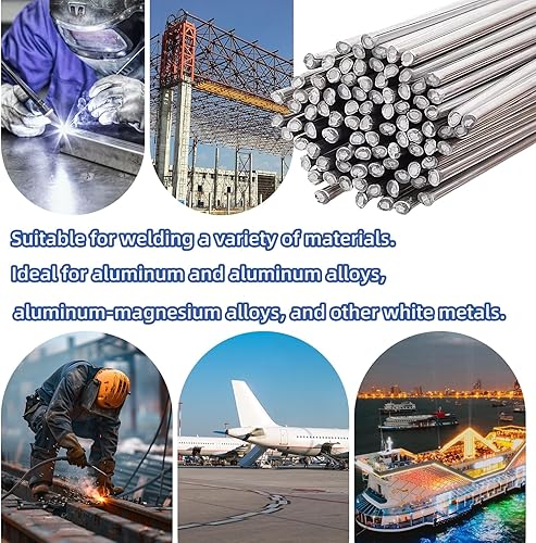 Miniatura 7 de 45 varillas de soldadura de aluminio, varillas de soldadura de aluminio, 116 '' (0.063 in) x 13 '' de baja temperatura Easy Melt soldadura de
