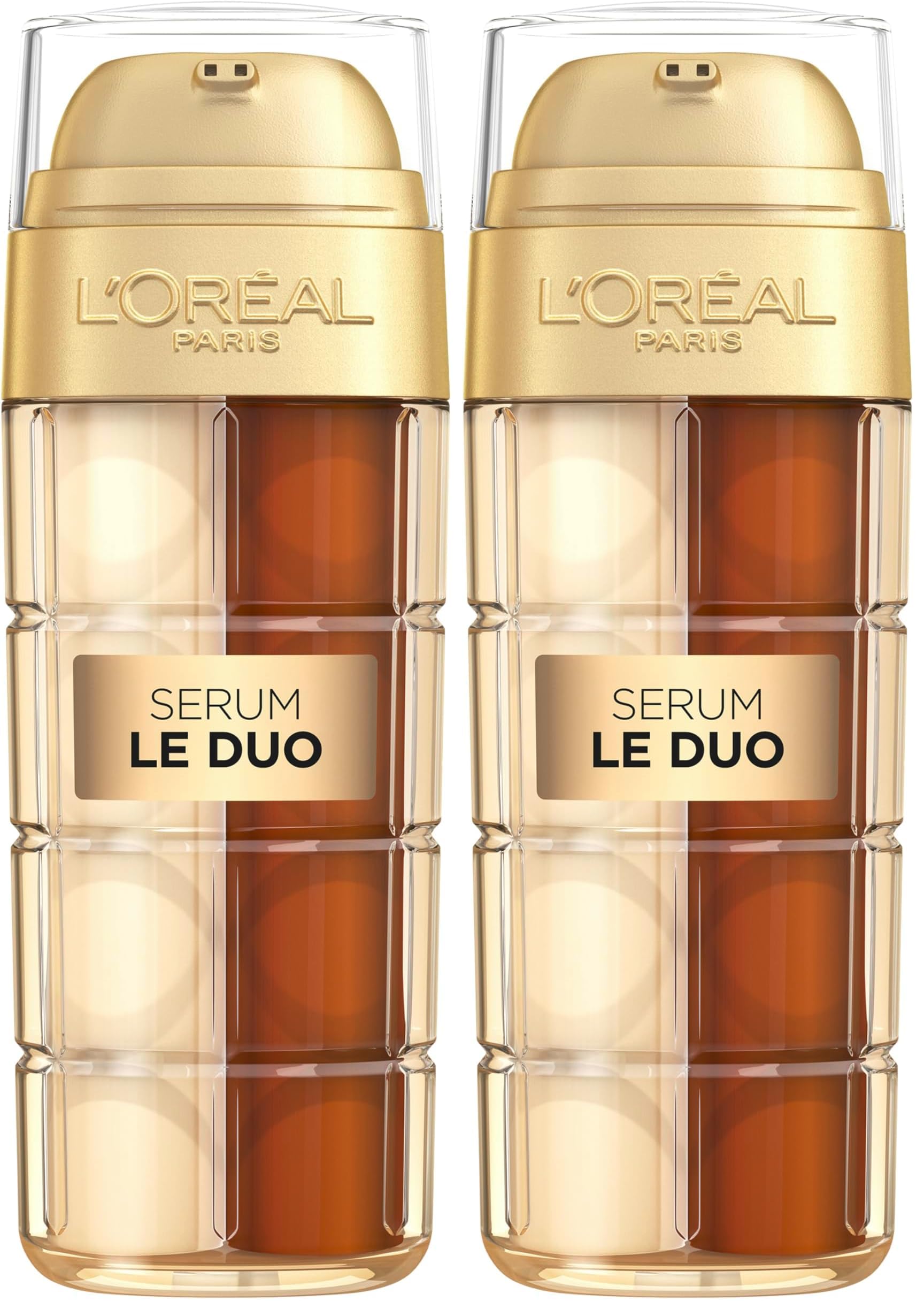 L'Oréal Paris Age Perfect Siero Le Duo – Antietà, con peptide di collagene, vitamina B3 e CG, levigante e contro 10 segni di invecchiamento, rivitalizzante siero viso 2 in 1, 1 x 30 ml