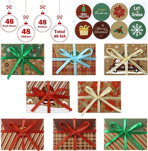 Miniatura 9 de 48 piezas de tarjetero de regalo de Navidad de la Natividad, cajas de regalo de regalo, cajas de regalo de Navidad, caja de regalo de Navidad, caja