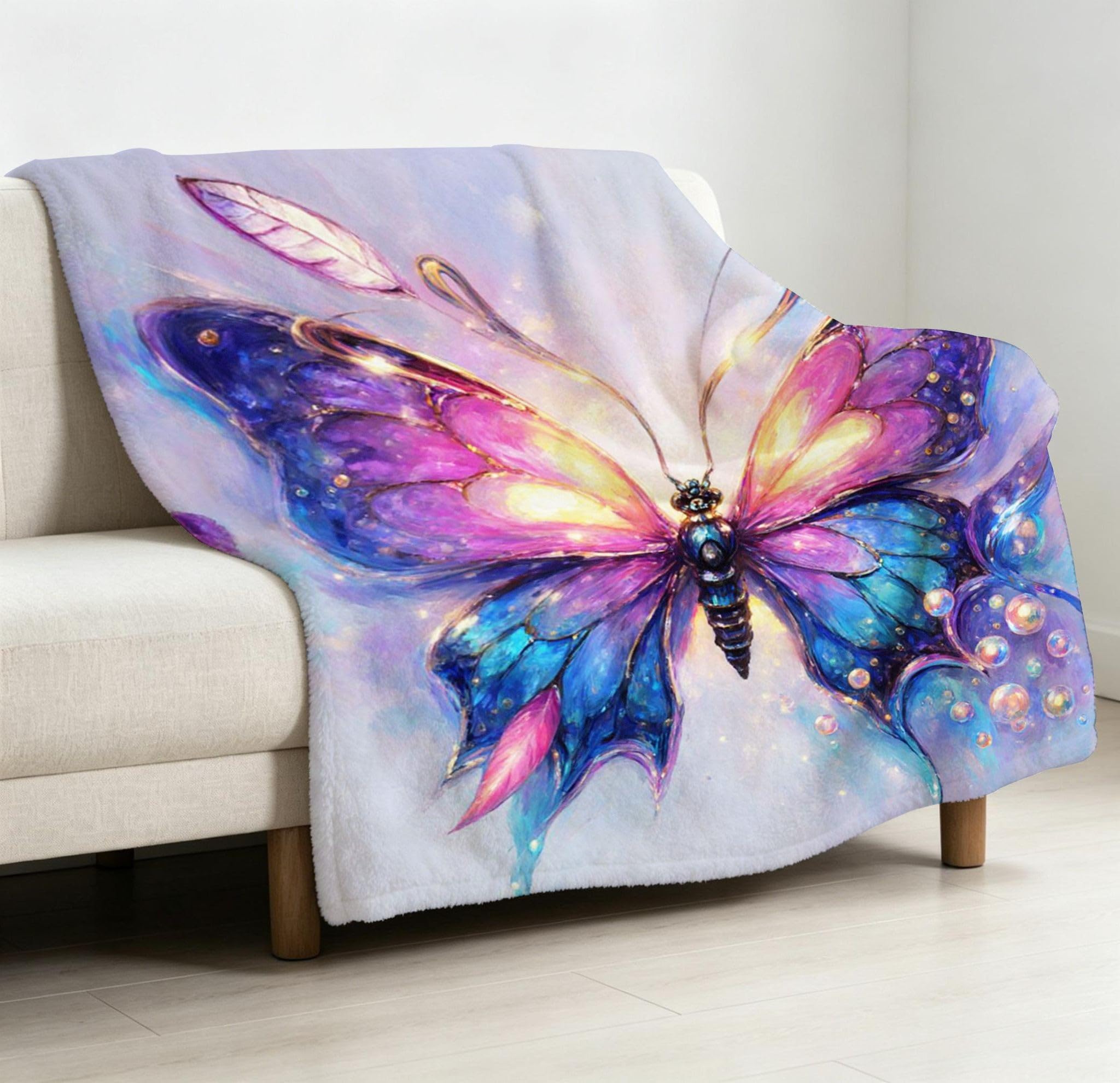 Manta 220x240 cm Cascada Florida Franela Polar para Cama 135/150-A267