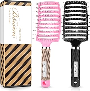 Sponsored Ad - Hair Brush Set, Curved Vented Detangling Hair Brushes for Women Men Kids, Professional Vent Styling Brush f...