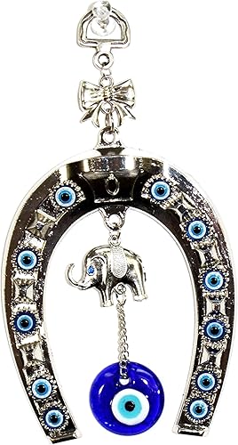 Miniatura 3 de We pay your sales tax Amuletos de elefante de ojo turco azul turco para colgar en la pared, decoración del hogar, bendición, inauguración de la