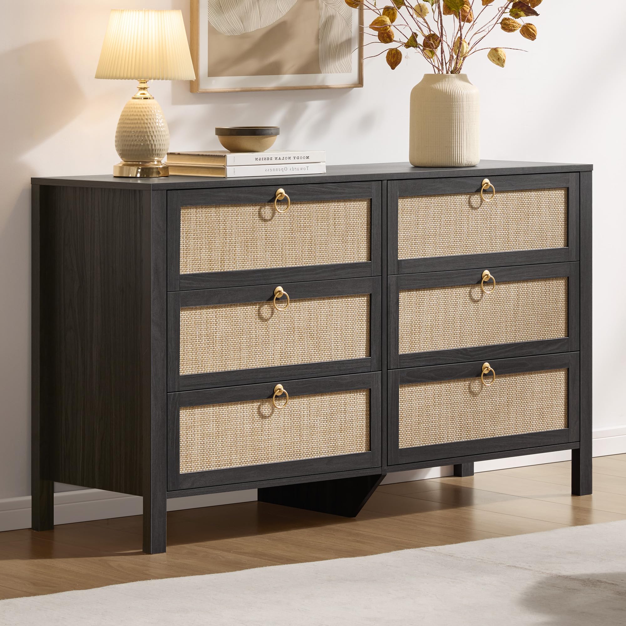 bohemian dresser Amazon.com: SICOTAS 6 Drawer Dresser for Bedroom