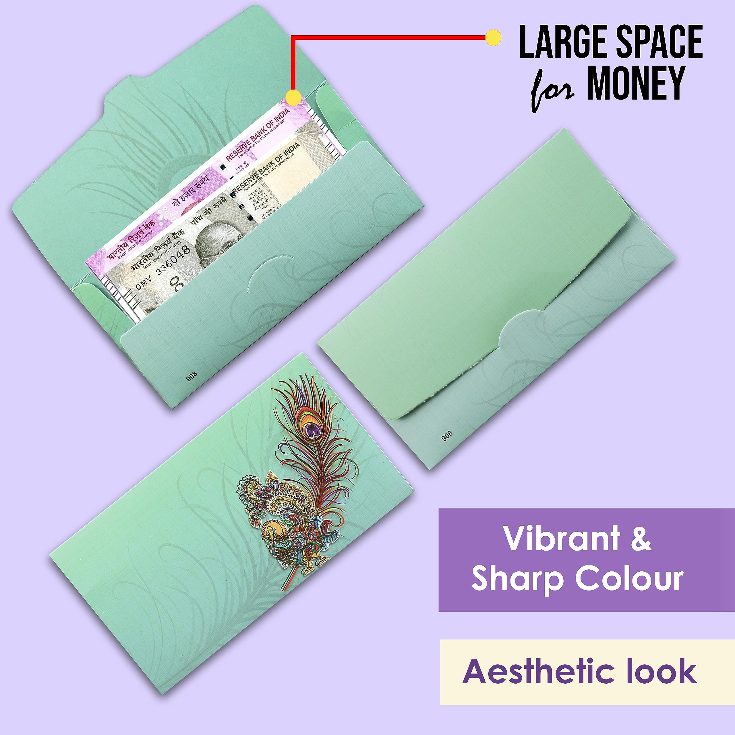 Designer Shagun Envelopes | Wedding Shagun Lifafa & Money Covers - View #10