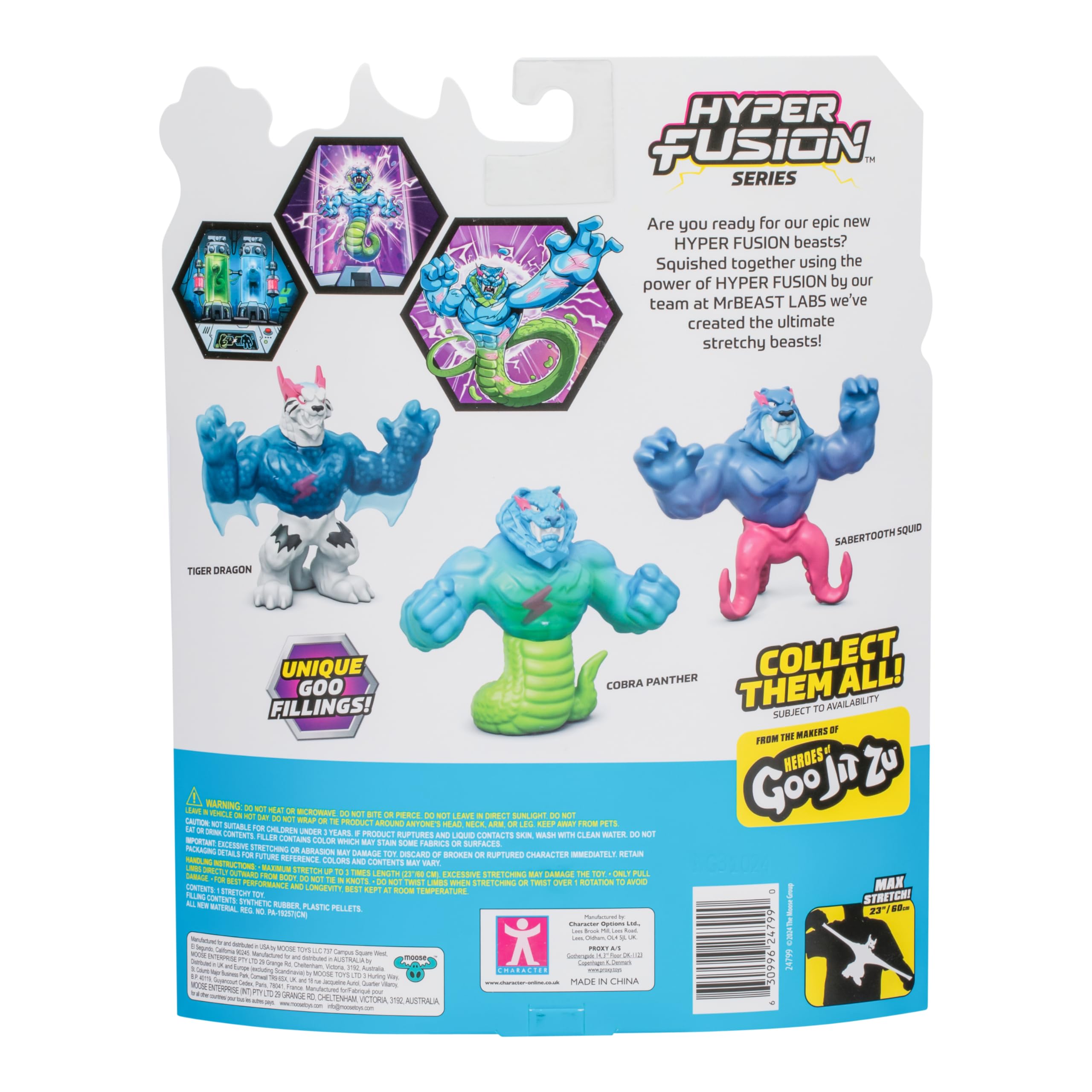 Amazon.com: MrBeast Lab - Hyper Fusion Stretchy Hero, Tiger Dragon