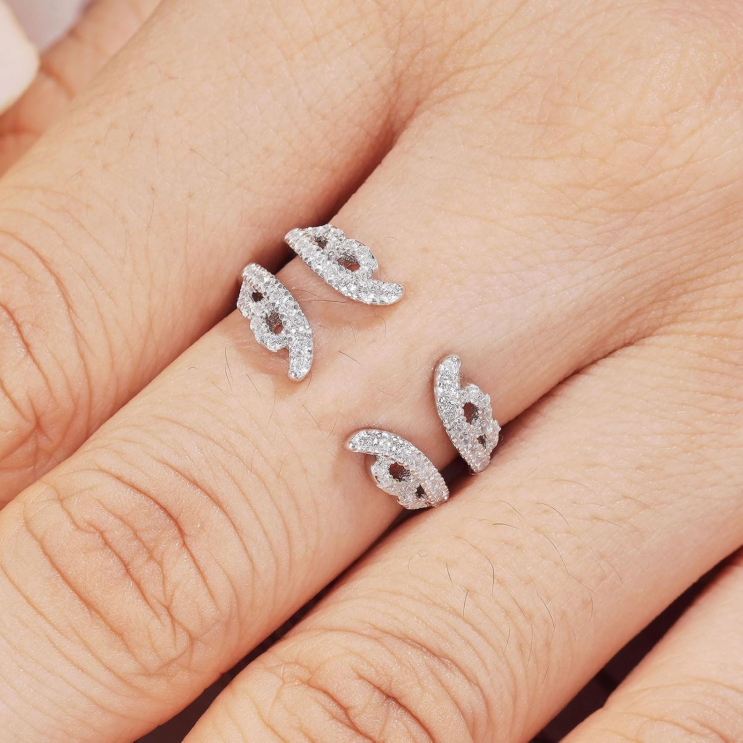 Ring Enhancer for Engagement Rings Vintage Guard Wrap Wedding Band for Women 925 Sterling Silver Cubic Zirconia Cz Size 5-10 - Image 3