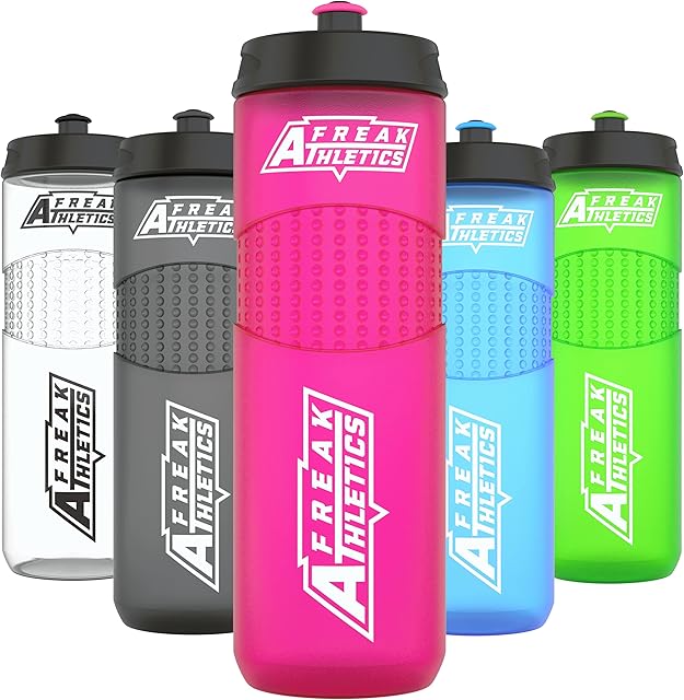 Freak Athletics Water Bottle - Premium BPA Free Sports Bottle 750ml (Pink Transparent)