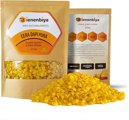 100% pastiglie di Cera d'api Pura (200g) Senza additivi…