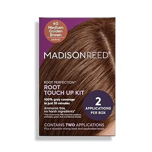 Madison Reed Root Perfection Permanent Root Touch Up Medium Golden Brown 6G Dervio 10 Minutes for 100 Gray