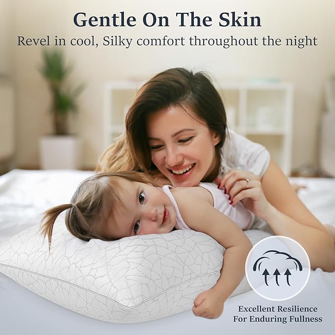 Set 2 Almohadas Estándar Fibra de Poliéster Refrescante Suave miniatura 5