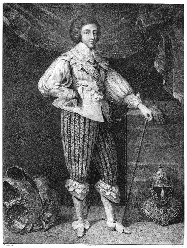 Posterazzi Nhenri Coiffier Ruz_Marquis De Cinq-Mars (1620-1642). French Lithograph Late 18Th Or 19Th Century. Poster Print by, (18 x 24)