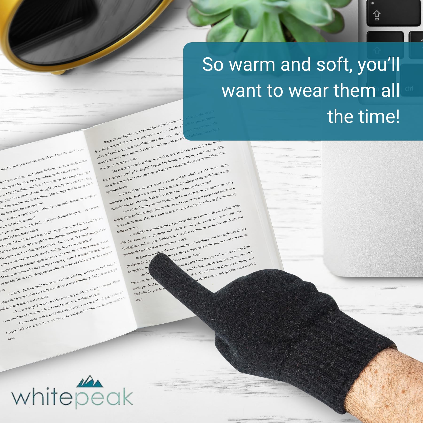 Genuine Merino Wool and Possumdown Blended Gloves | UNISEX | Comfy, Light, and Quick-Drying