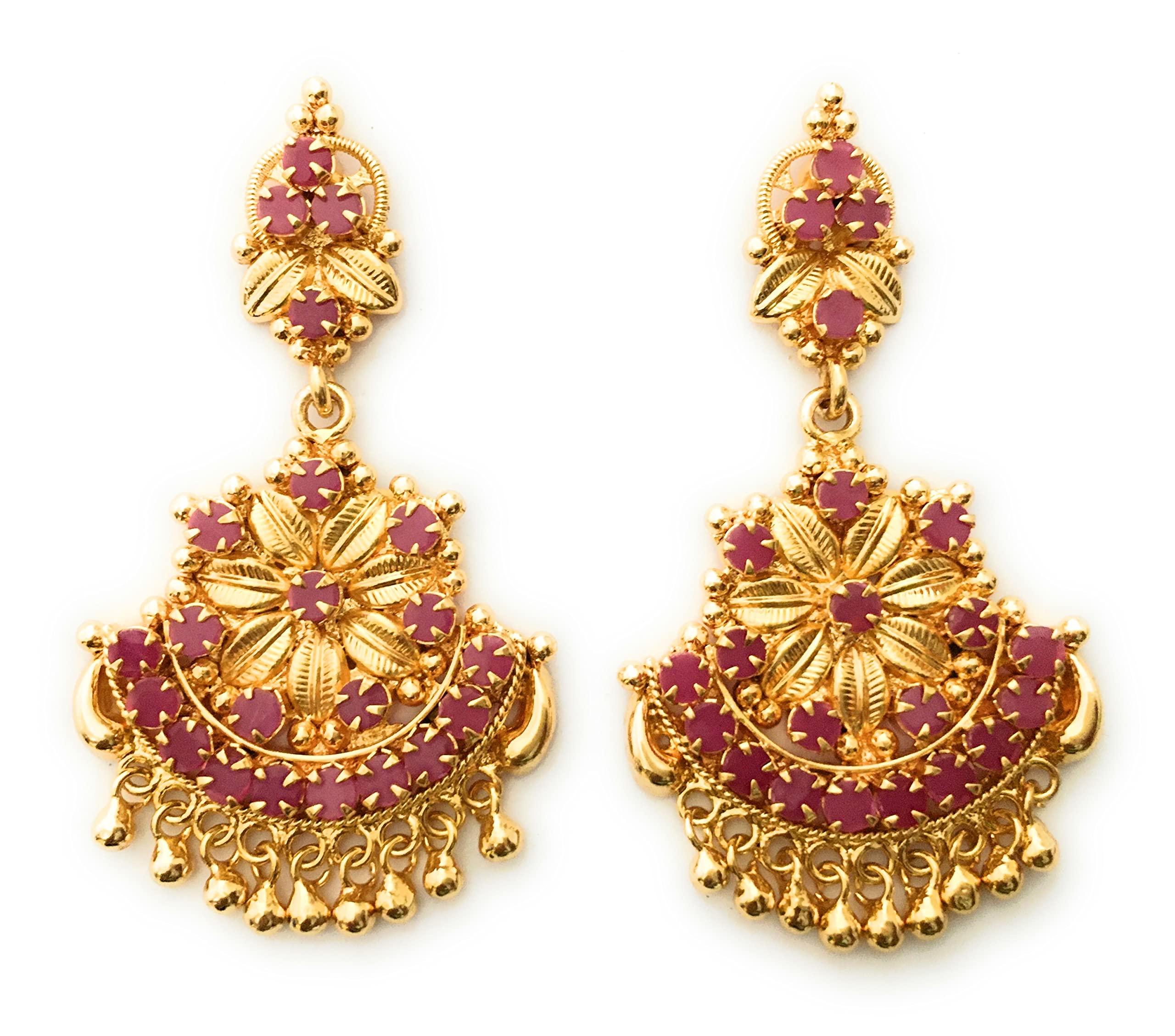 Sasitrends Copper 1 Gram Micro Gold Plated Traditional Earrings for Women and Girls (B09VFZ6YY8) Amazon Price History, Amazon Price Tracker
