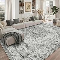 Vista 71 de Alfombra de área lavable de 5 x 7 pies para sala de estar, alfombra grande abstracta para comedor, dormitorio, alfombra antideslizante de 5 x 7