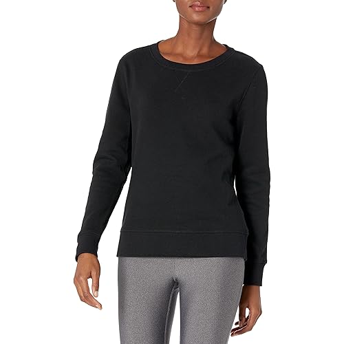 Amazon Essentials Women's French Terry Fleece Crewneck Pullover Sweatshirt (Available in Plus Size)