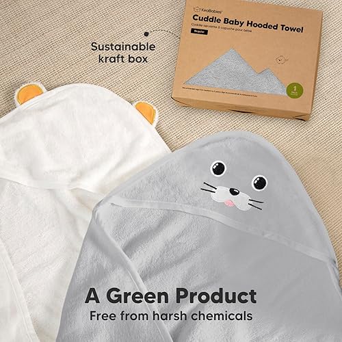 Miniatura 8 de KeaBabies Toalla de bebé con capucha para recién nacido, viscosa derivada de bambú, toallas de baño grandes con capucha para niños, niñas, niños