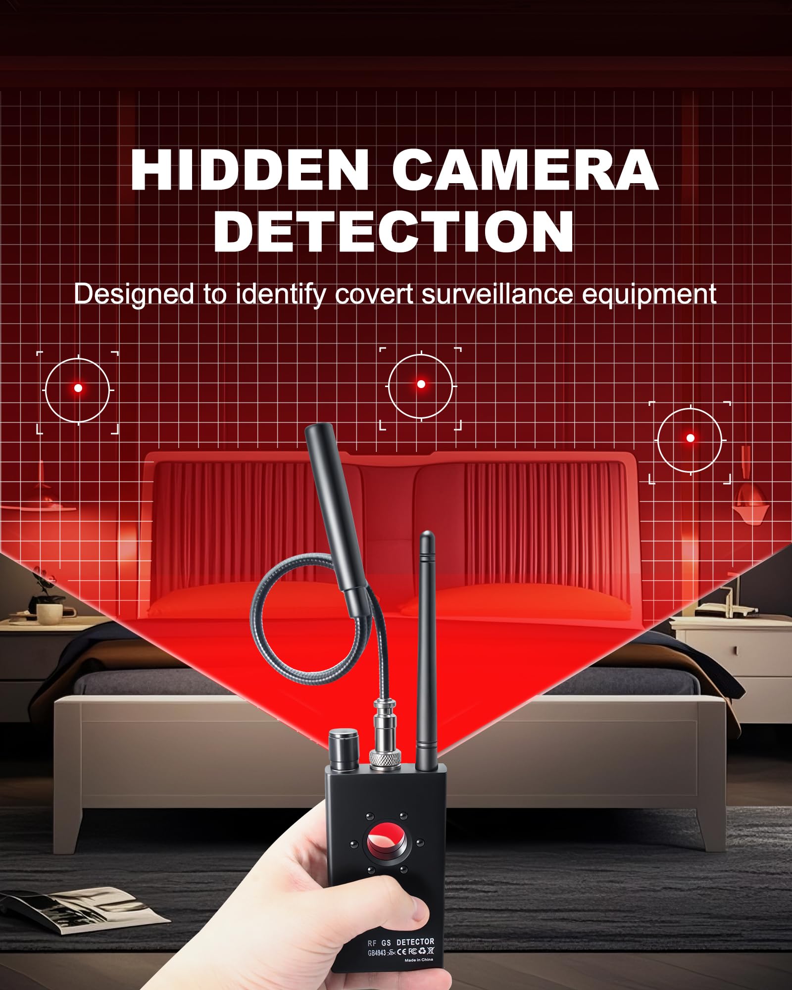 Detector de Insectos, Detector de cámara, K68, Bloqueador GPS, buscador de chinches, cámara Oculta, RF inalámbrico gsm rastreador, buscador, escuchas, cámaras inalámbricas