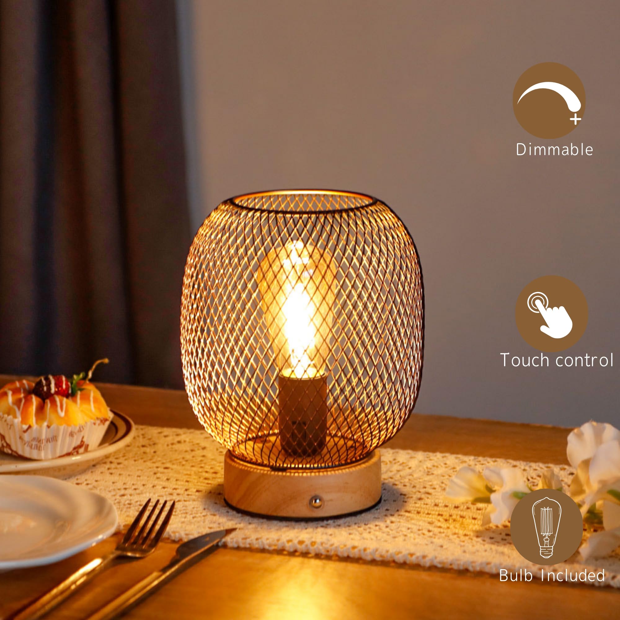 JHY DESIGN 6 stuks 14 cm hoogte kleine metalen kandelaar opknoping vogelkooi theelicht lantaarn holle kandelaars voor tafel Valentijn patio binnen buiten geschenken (zwart