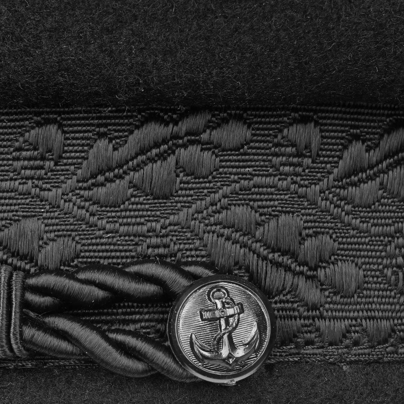 HAMMABURG Prinz Heinrich Kapitänsmütze mit Eichenlaubbordüren Made in Germany Unisex Alle Saisons
