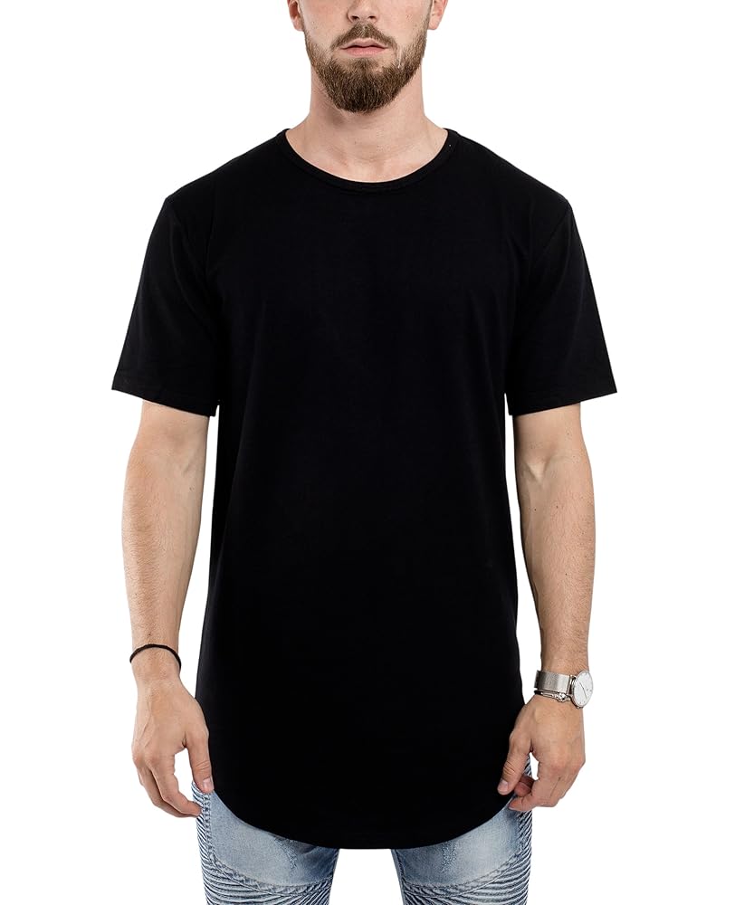 トップス THE SHISHIKUI COTTON NEP LONG TEE BLACK Blackskies Round Basic Longshirt | Long Oversize Fashion