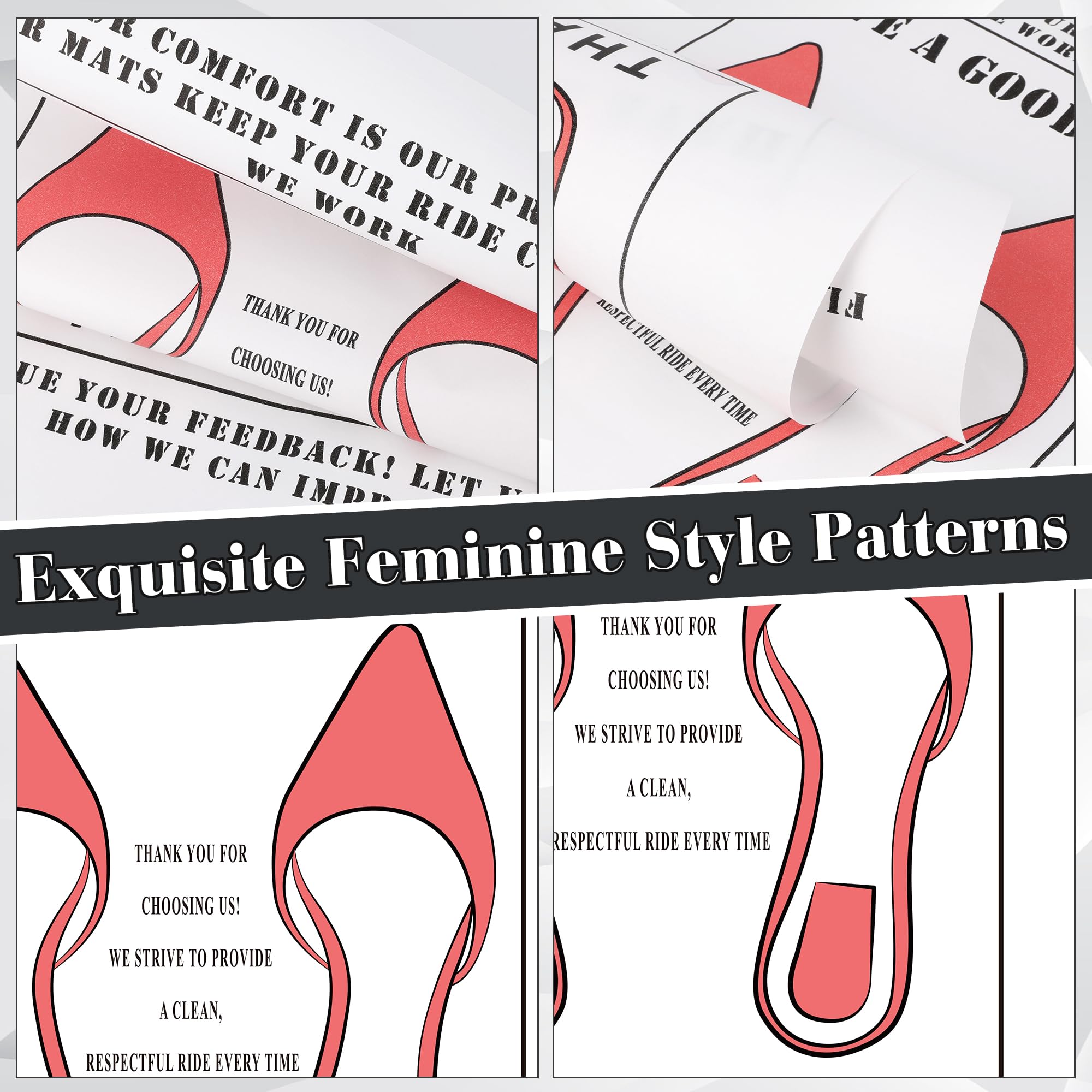 Solaradgy 100Pcs Paper Floor Mats for Cars 16 x 20 Inches Paper Floor Mats for Cars Detail with — view 5