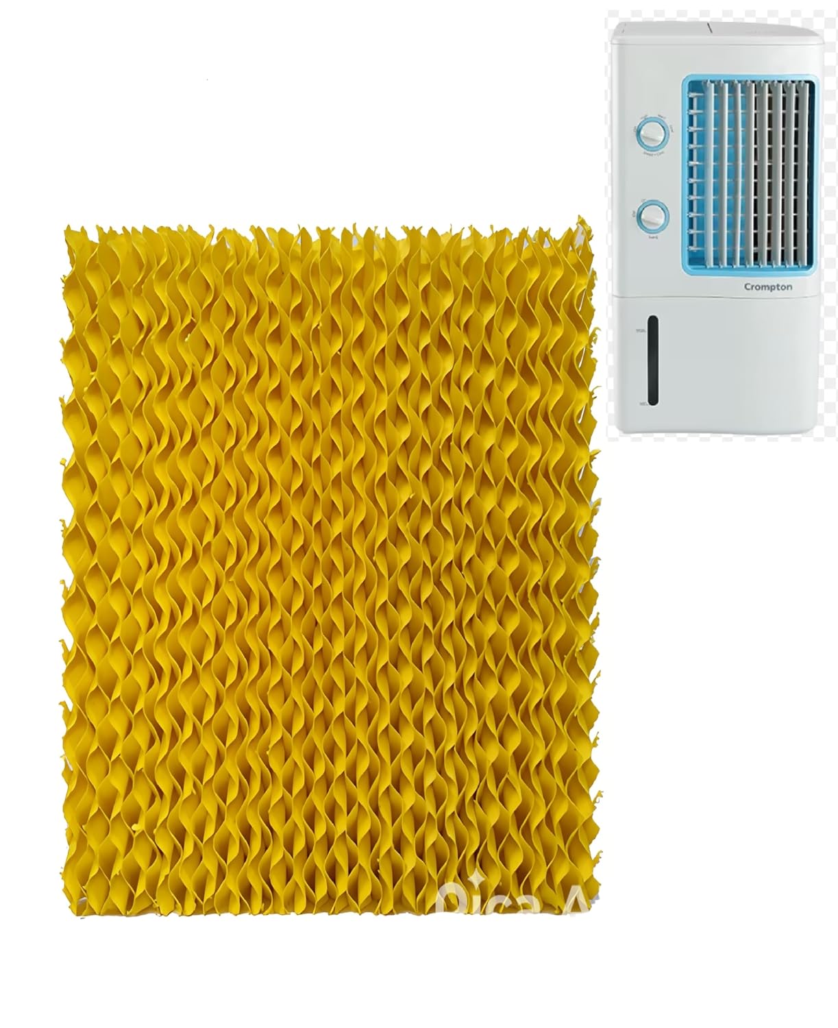 PrimeWave Honeycomb Pad for Crompton Ginnie 7L Peronal Cooler (Yellow)