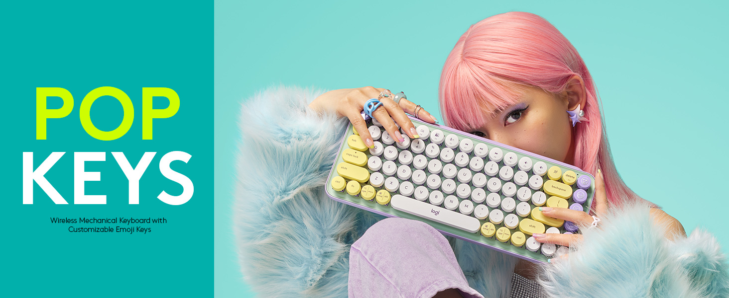 Amazon.com: Logitech POP Keys Mechanical Wireless Keyboard