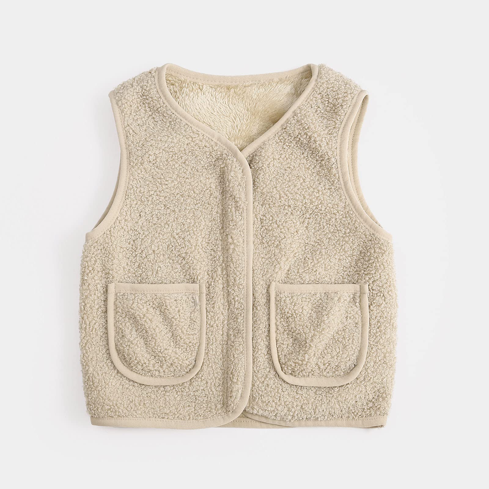 Chaleco sin mangas para niños y niñas, cálido, grueso, para primavera, invierno, con cremallera, para ropa de bebé, pantalones de nieve
