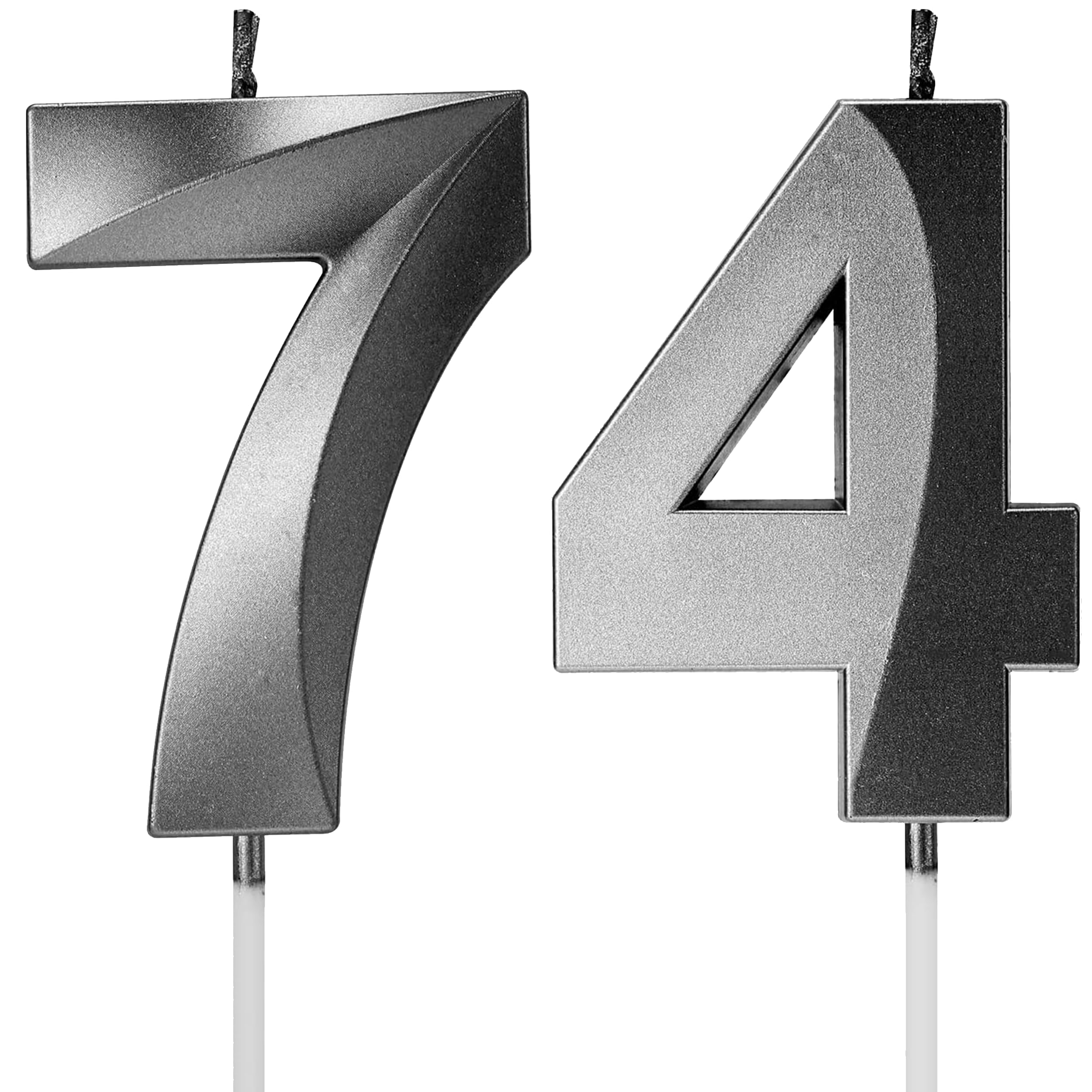 Birthday Candles Number Candles Age Year for Cakes Happy Birthday 3D Designed Wedding Anniversary Party Cake Topper Decorations