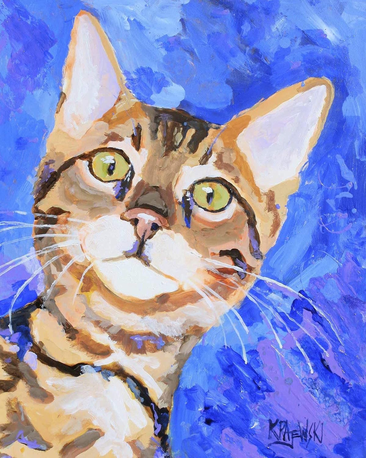 Bengal Cat Art Print | Bengal Cat Gifts 