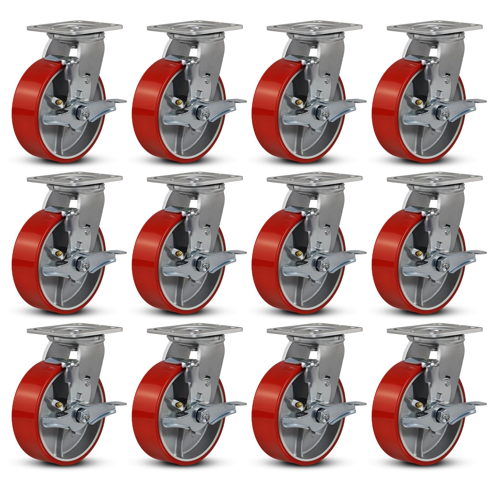 Heavy Duty Industrial Casters - 4000lb Capacity -20 Heavy Duty Industrial Casters - 4000lb Capacity -20