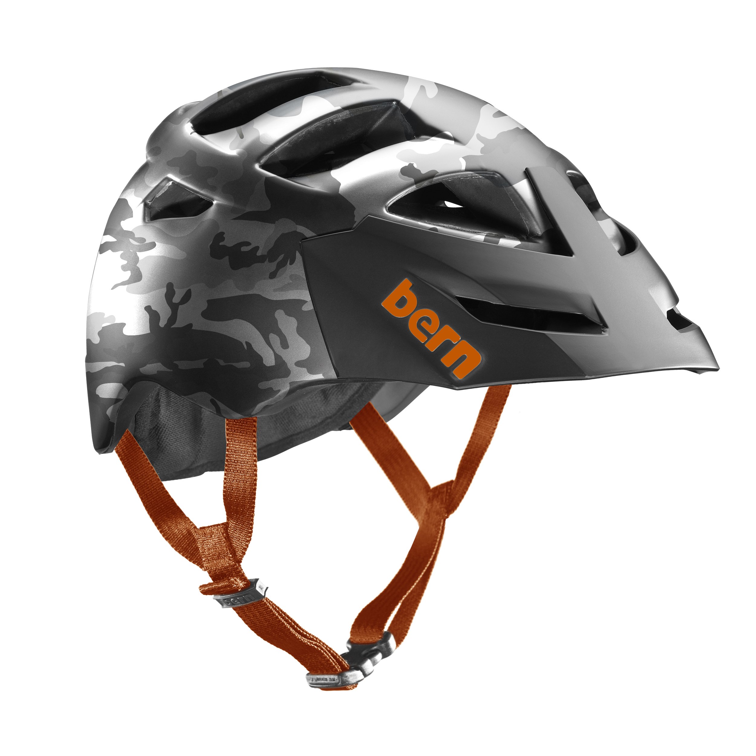 bern morrison bike helmet gray camo Bern Morrison Bike Helmet Matte Grey Camo W Black Visor