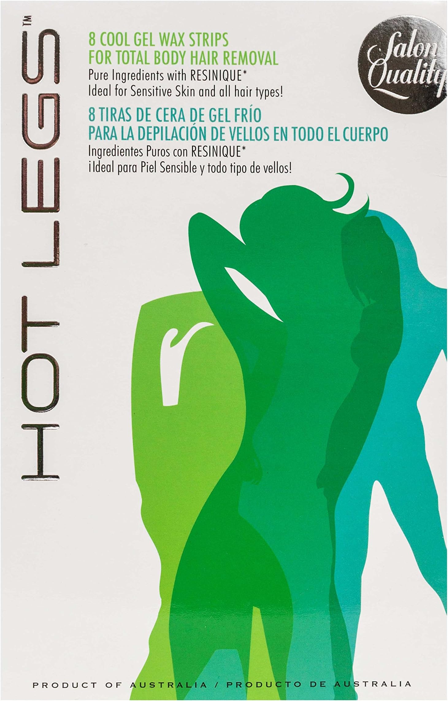 Hot Legs Cool Gel Wax Strips, 8 Strips