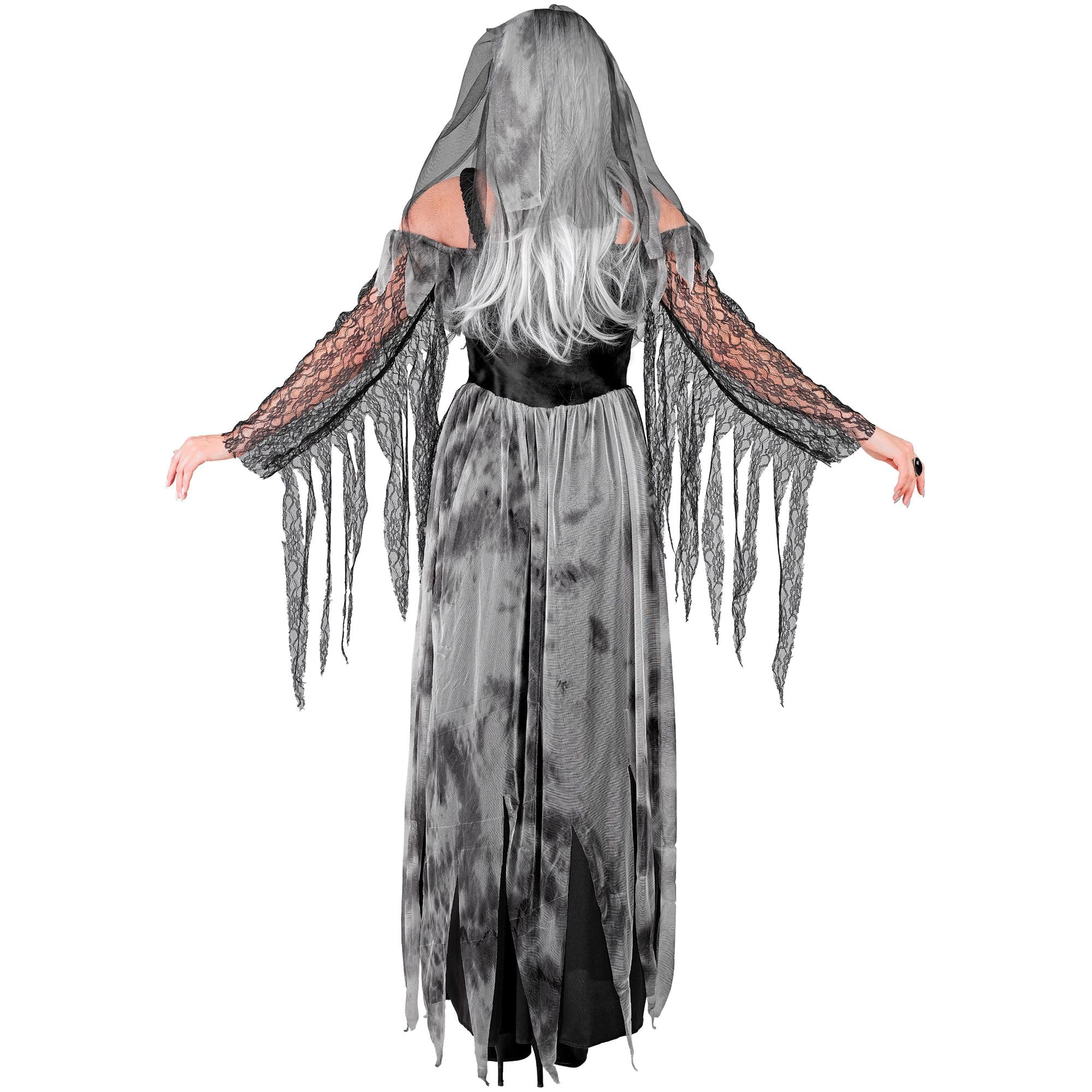 W WIDMANN MILANO Party Fashion 25269 Kostüm Toten Braut Costume Dead Bride, Black/Grey, XS, Black / Grey - Image 4