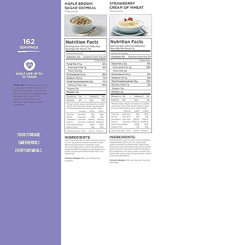 Miniatura 10 de Augason Farms - Suministro de alimentos de emergencia para desayuno cubo de 4 galones