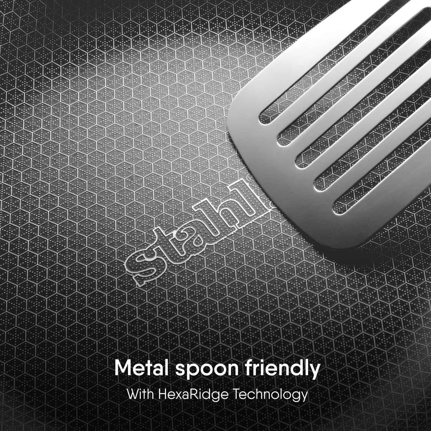Stahl Artisan Hybrid 0.8 L, 16 cm Triply Non Stick Small Kadai with Lid, Stainless Steel Kadai for Cooking, Triply Kadhai Metal Spatula Friendly, Induction & Gas Stove Compatible
