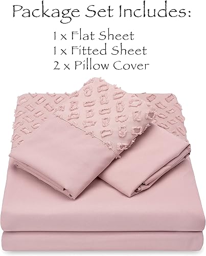 Miniatura 5 de Chanasya Juego de sábanas recortadas de alta calidad  Juego de sábanas de microfibra sólida recortadas con textura suave  Sábana bajera, sábana