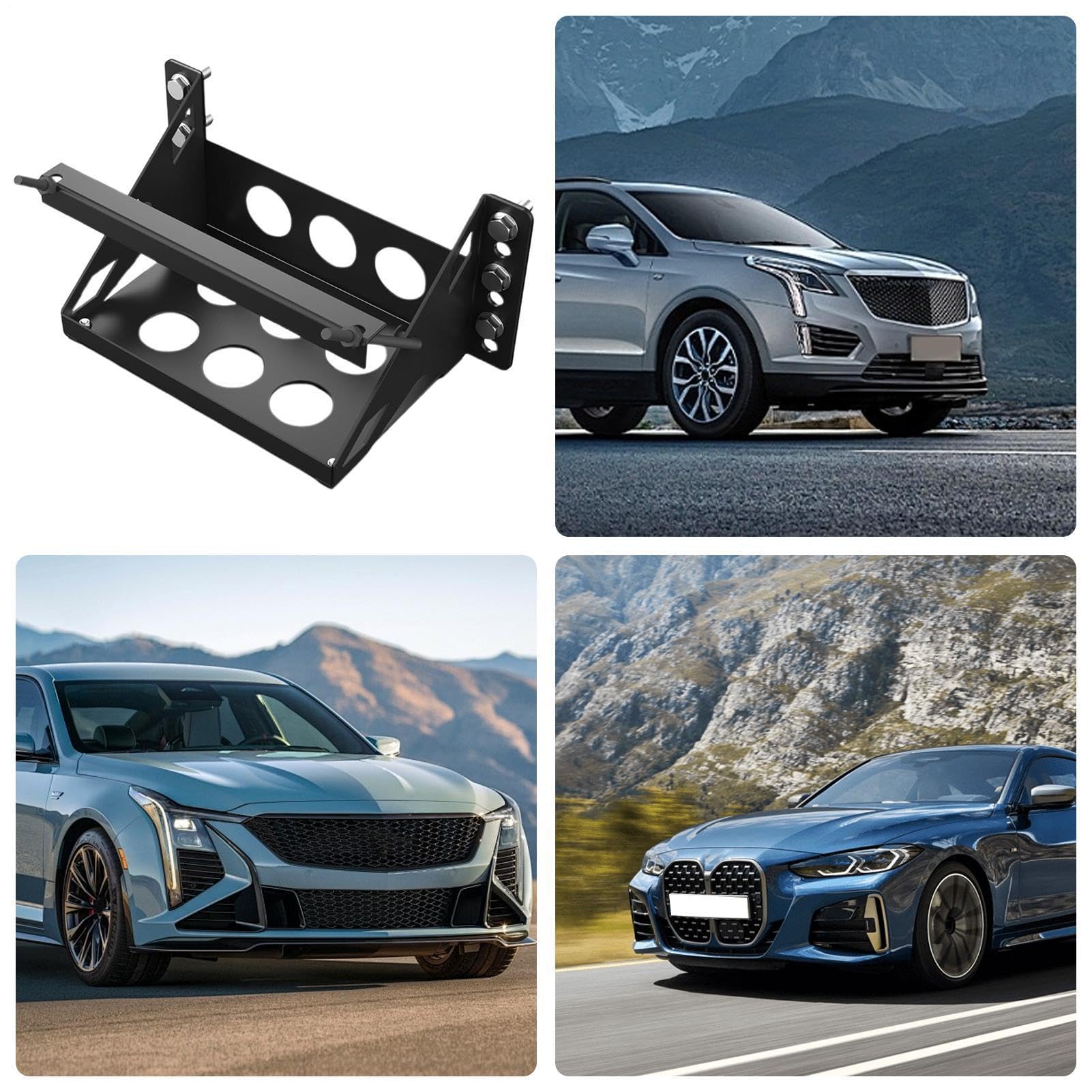 Bandeja Portabatería para Automóvil Soporte de almacenamiento de alta | Bandeja de montaje para batería automotriz para amantes, familias, amigos, mujeres, hombres