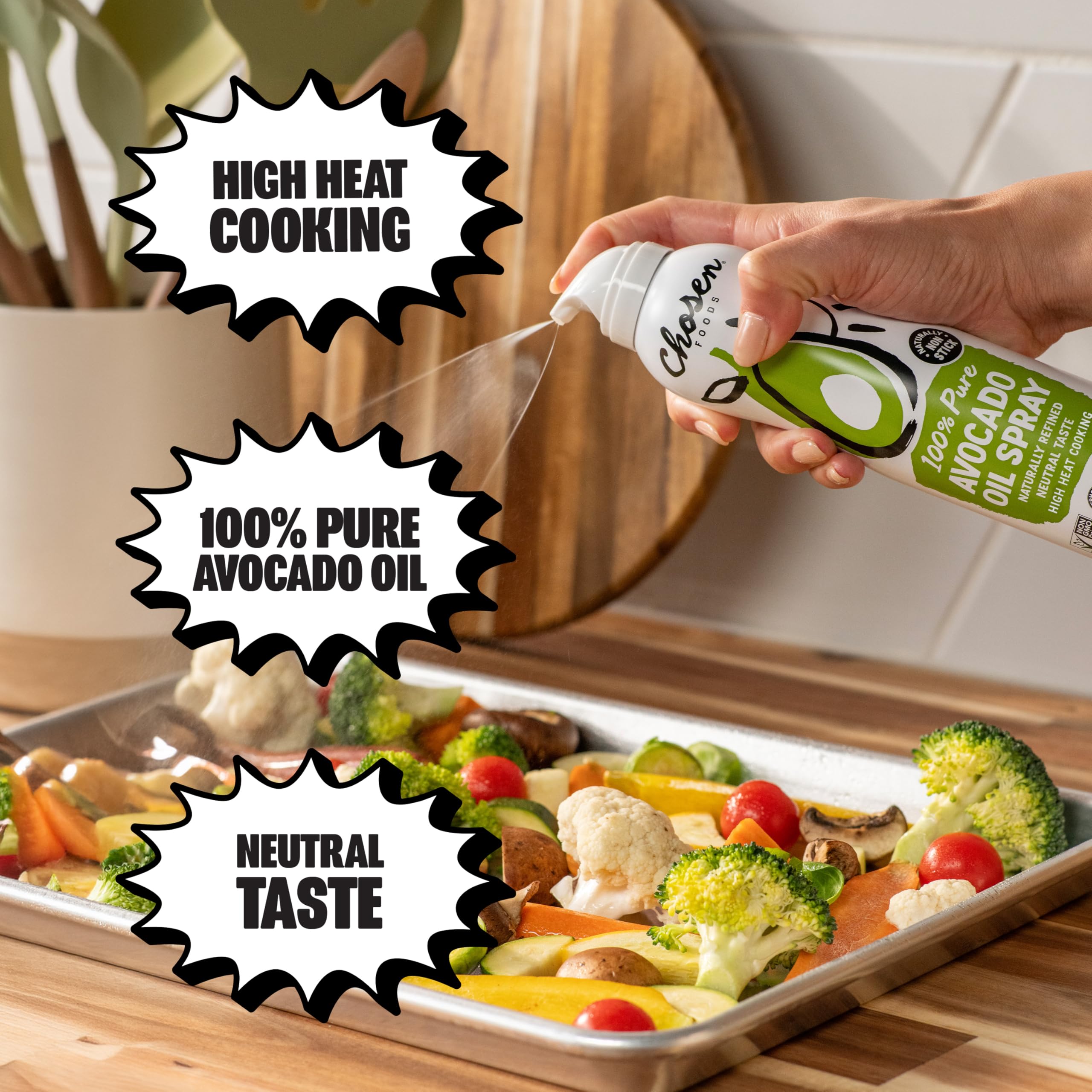CHOSEN FOODS 100% puro olio di avocado spray, 383 g