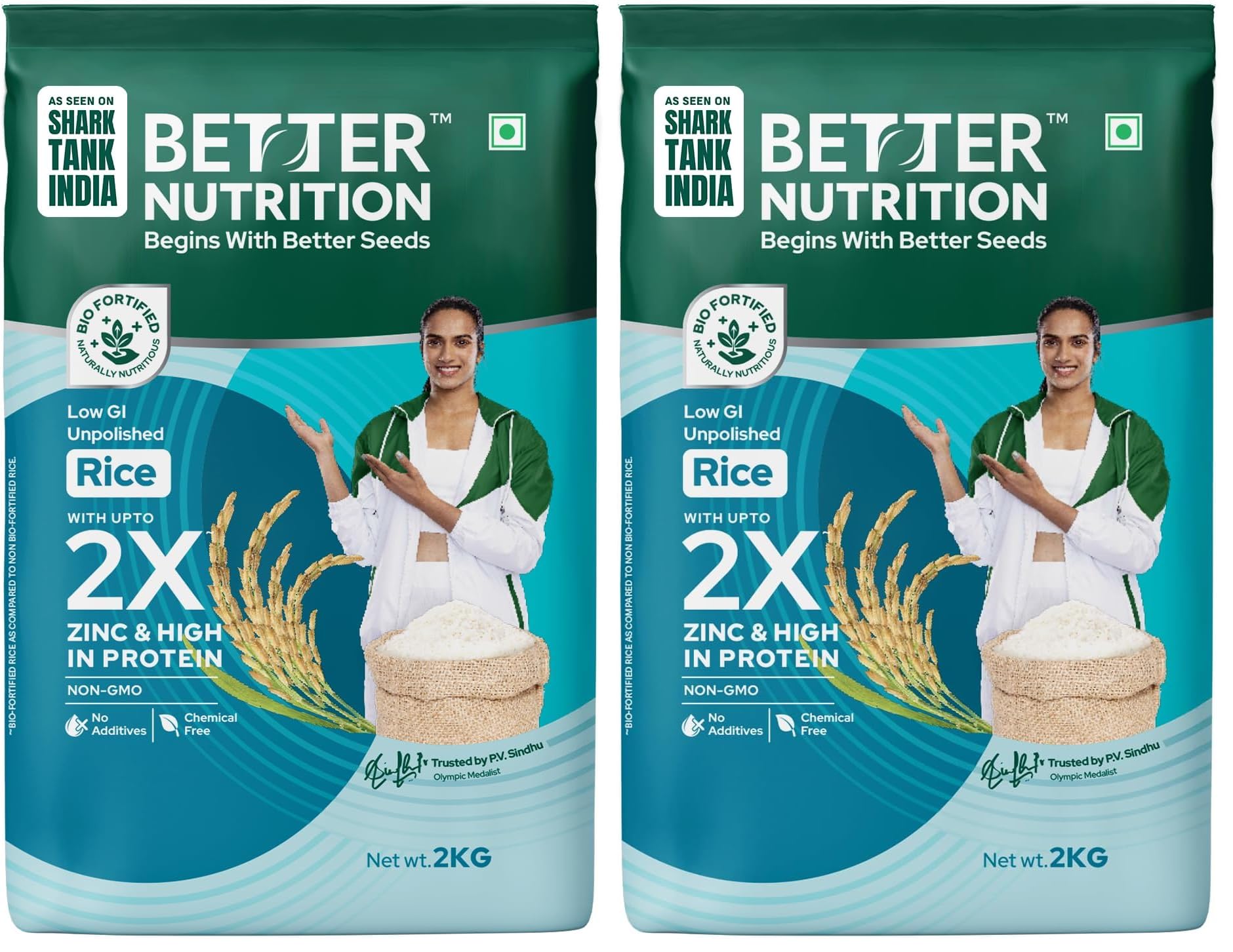 Better Nutrition Biofortified Low GI Rice | High Protein | Rich in Zinc | 100% Natural | Diabetic-Friendly Rice | 2kg (Pack of 2)-image-22
