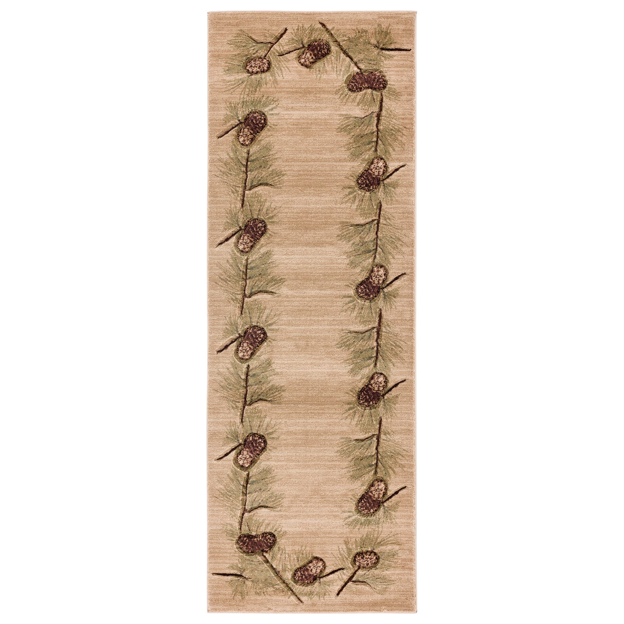 United Weavers Cottage Farmington Beige - Runner Rug, 2' x 8', Indoor Floor Rug with Jute Backing