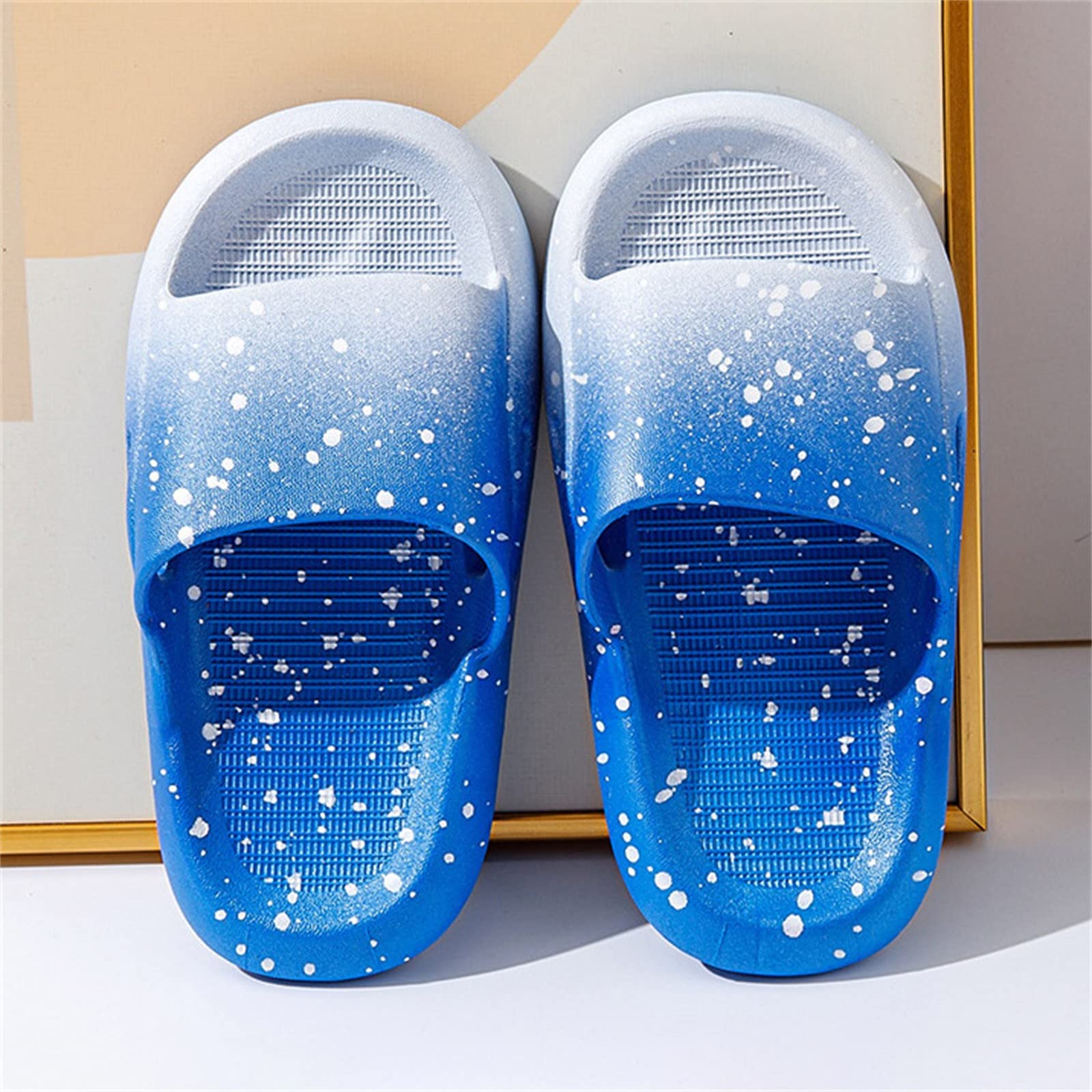 RXZCHH Zapatillas de bebé para niña, Zapatillas Abiertas con Encaje, Zapatos de casa para niña, Sandalias de Suela Blanda para bebé, Zapatos de Princesa para Mujer, Unisex