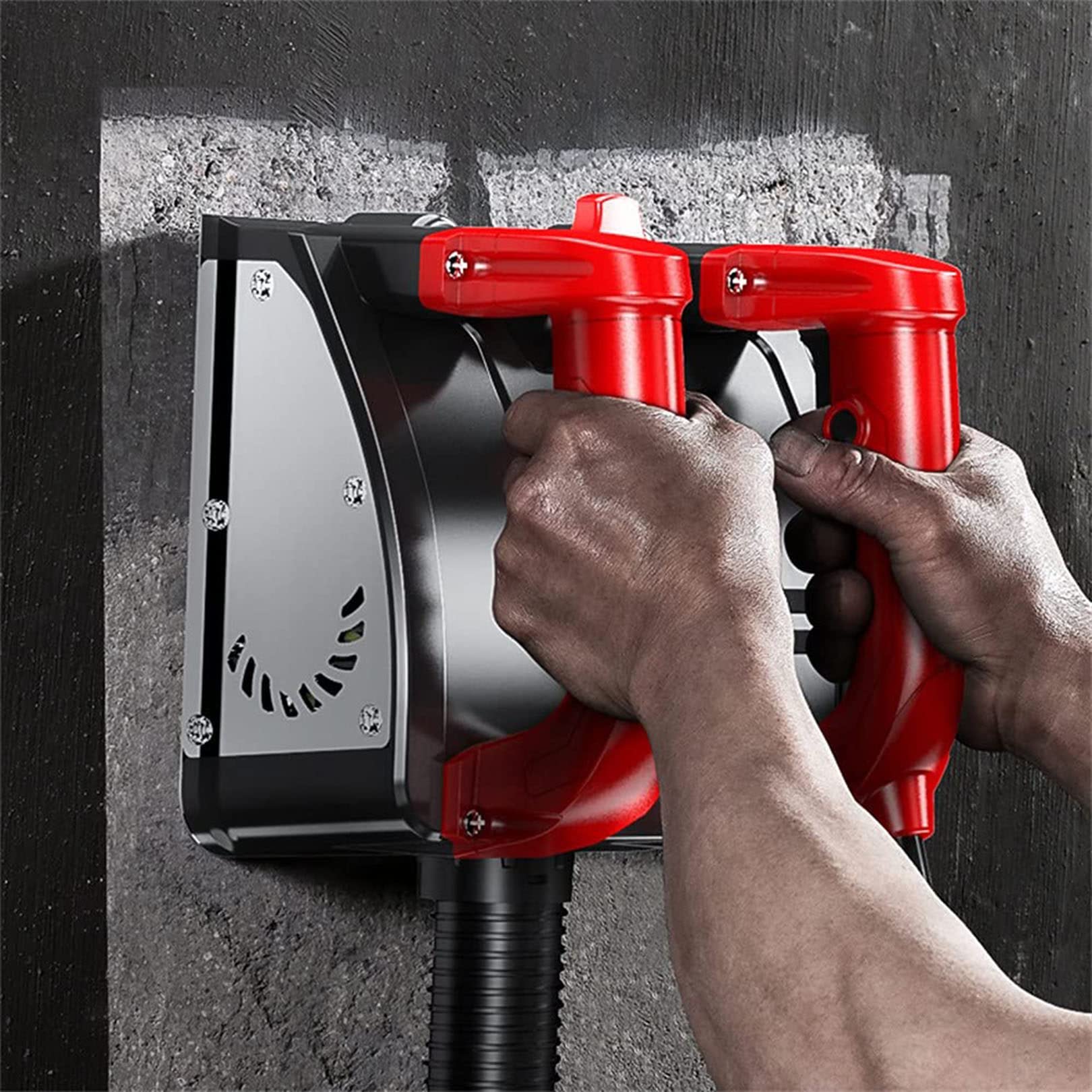 Pialla Ruvida per Utensili Elettrici in Cemento a Parete, Doppia Impugnatura Ergonomica E Confortevole, Pialla Ruvida per Utensili Elettrici in Cemento a Parete